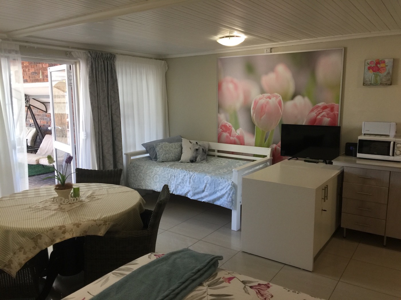 Space Suite bedroom with queen bed